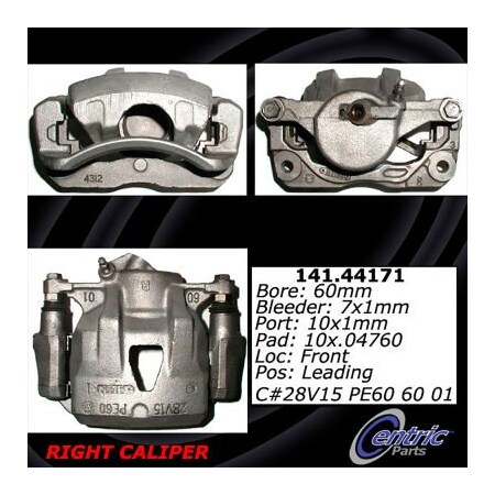 Centric Semi-Loaded Brake Caliper, Parts, 141.44171 141.44171